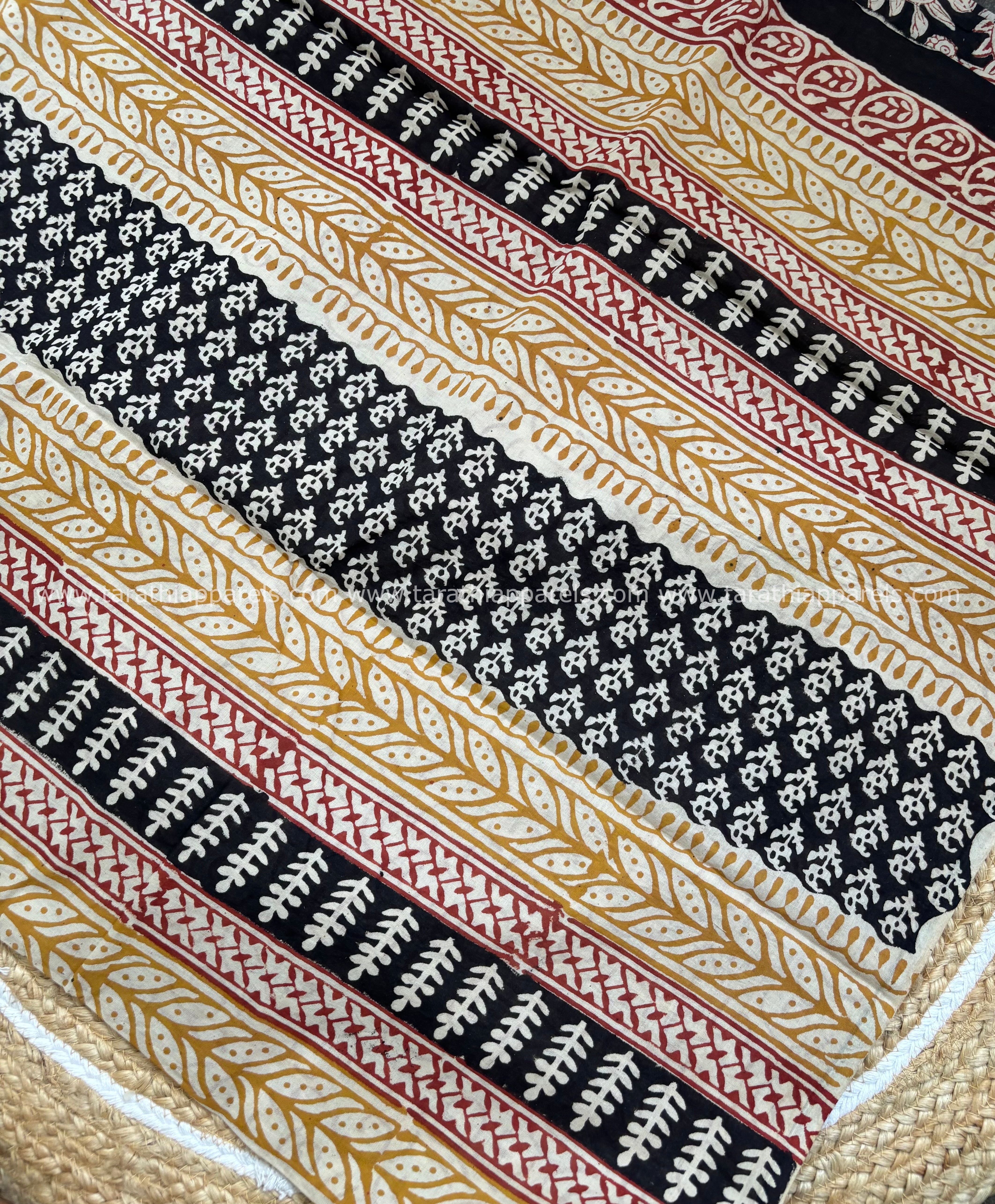 Tarathi Black with Maroon cotton saree