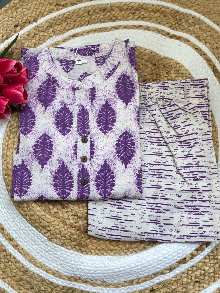 Tarathi Lavender Two Pieces Set