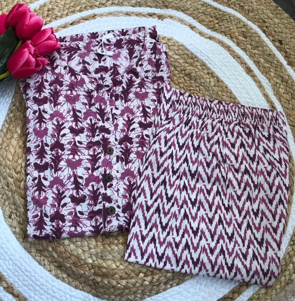 Tarathi Onion Pink Two Pieces Set