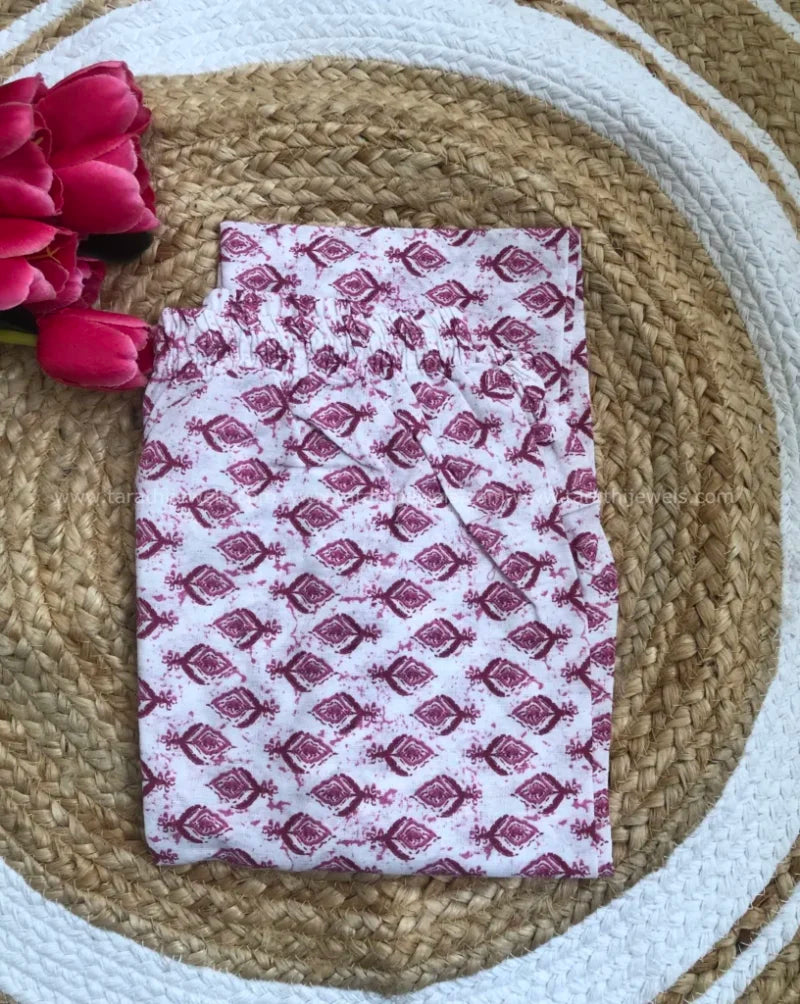 Tarathi Floral Design Two Pieces Set