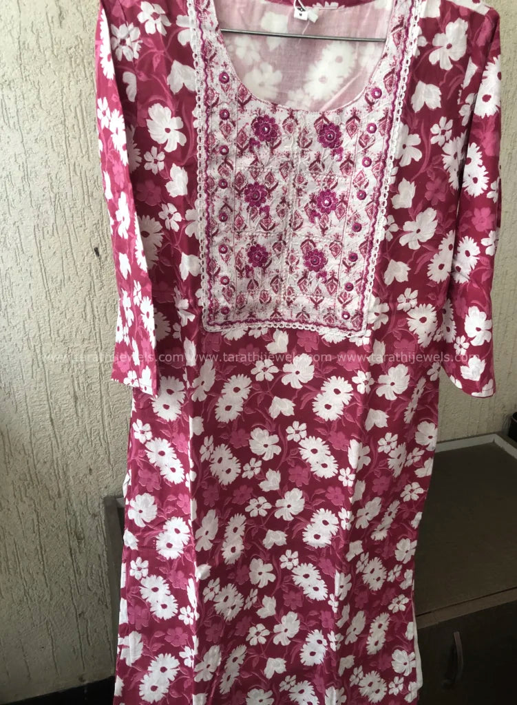 Tarathi Floral Design Two Pieces Set