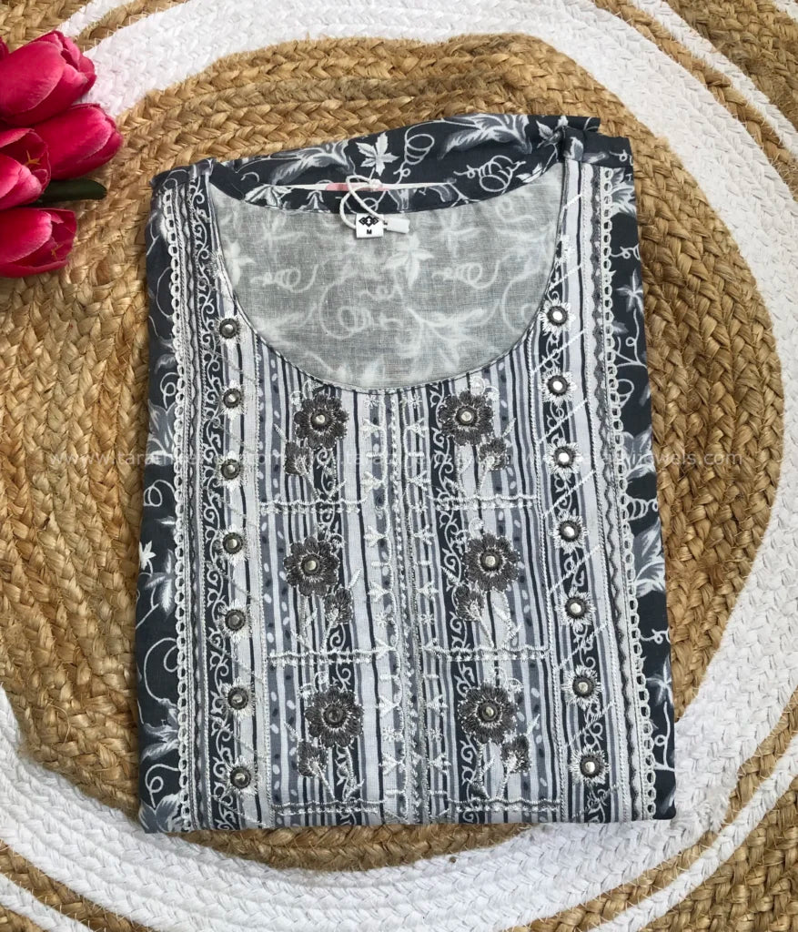 Tarathi Leaf Design Two Pieces Set