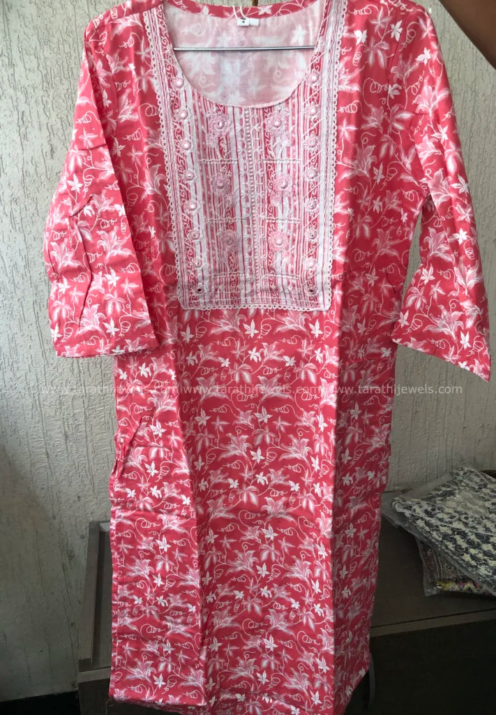 Tarathi Leaf Design Two Pieces Set