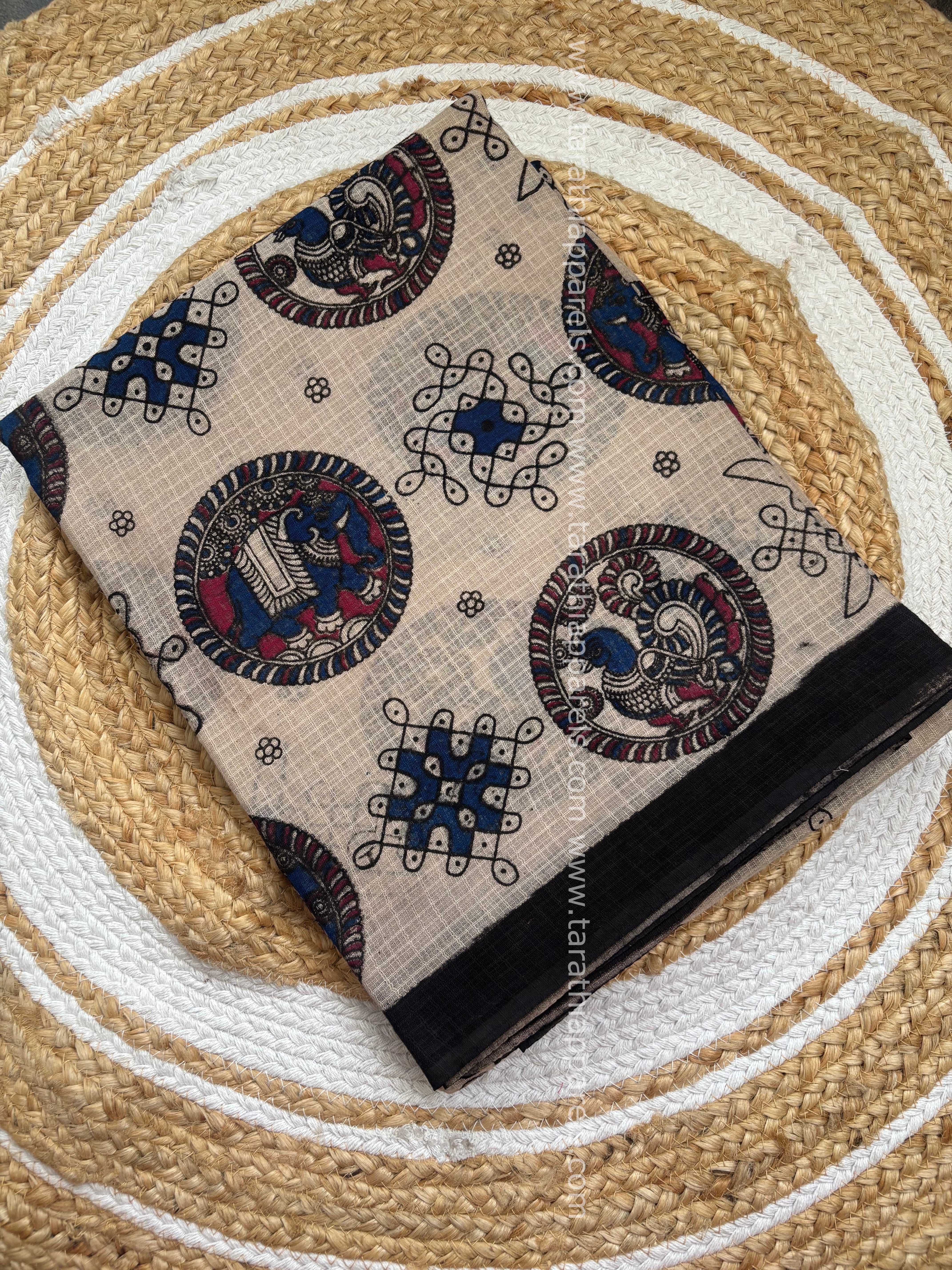 kalamkari Kota cotton saree KS19