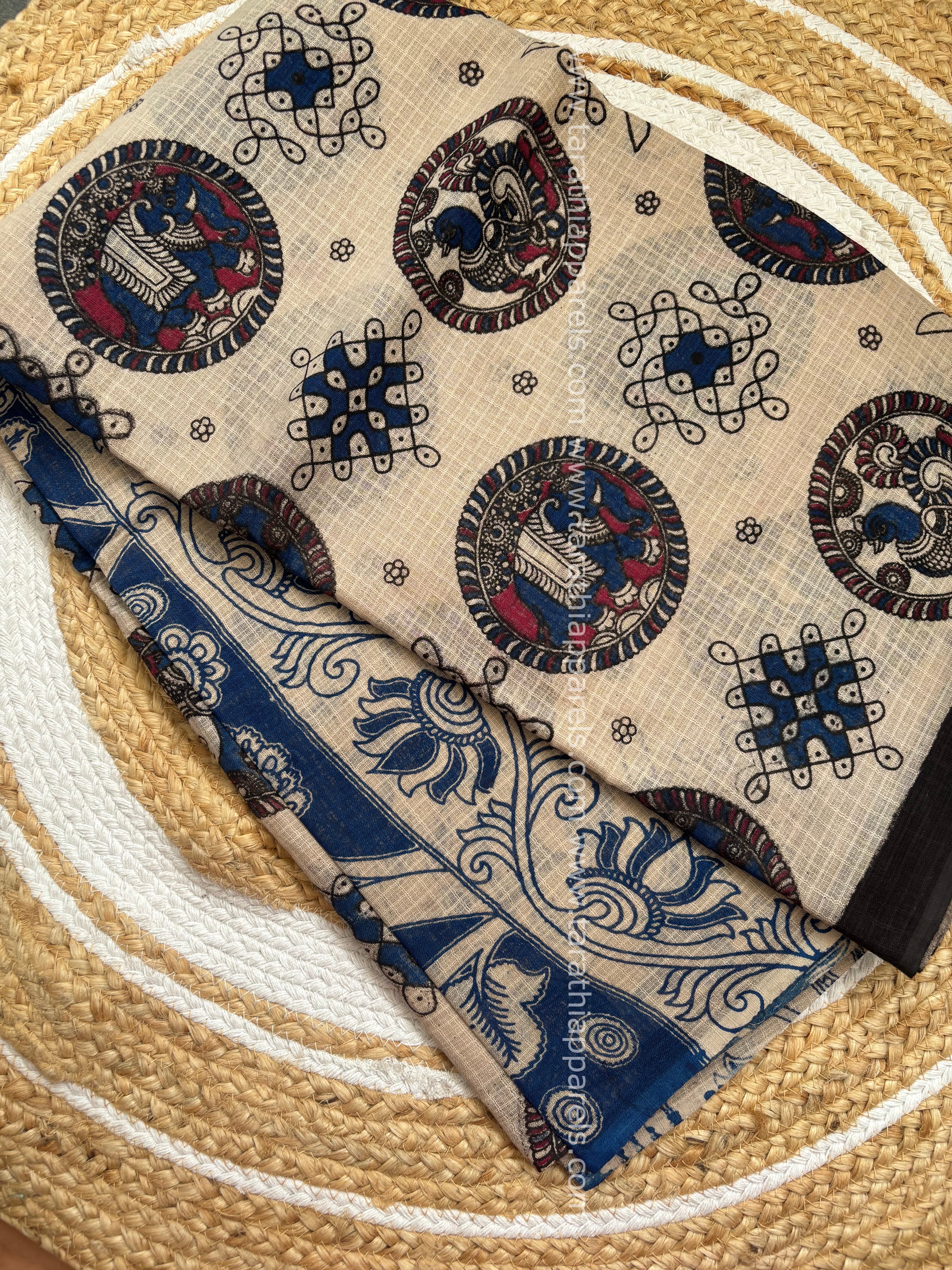 kalamkari Kota cotton saree KS19