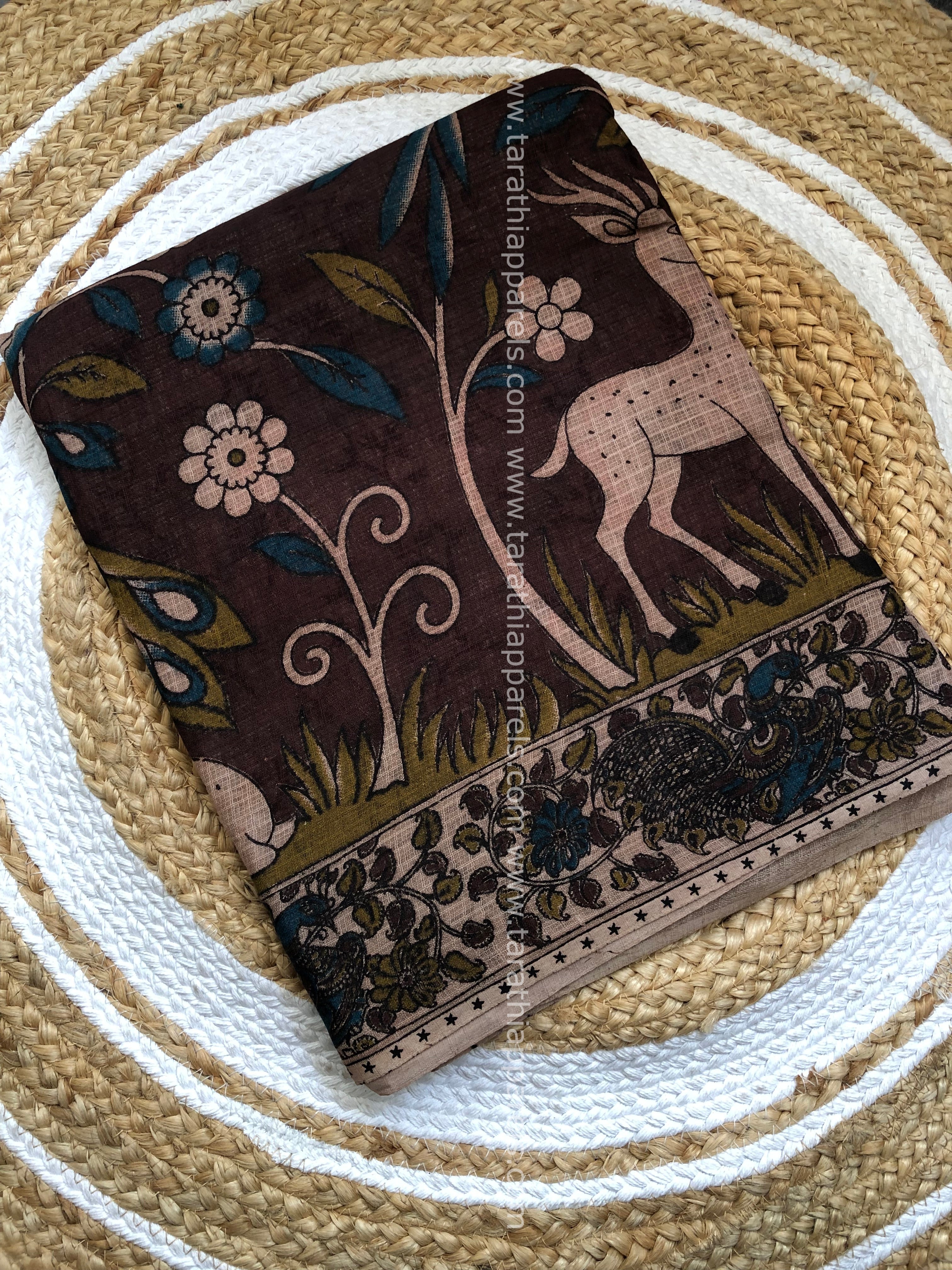 kalamkari Kota cotton saree KS20