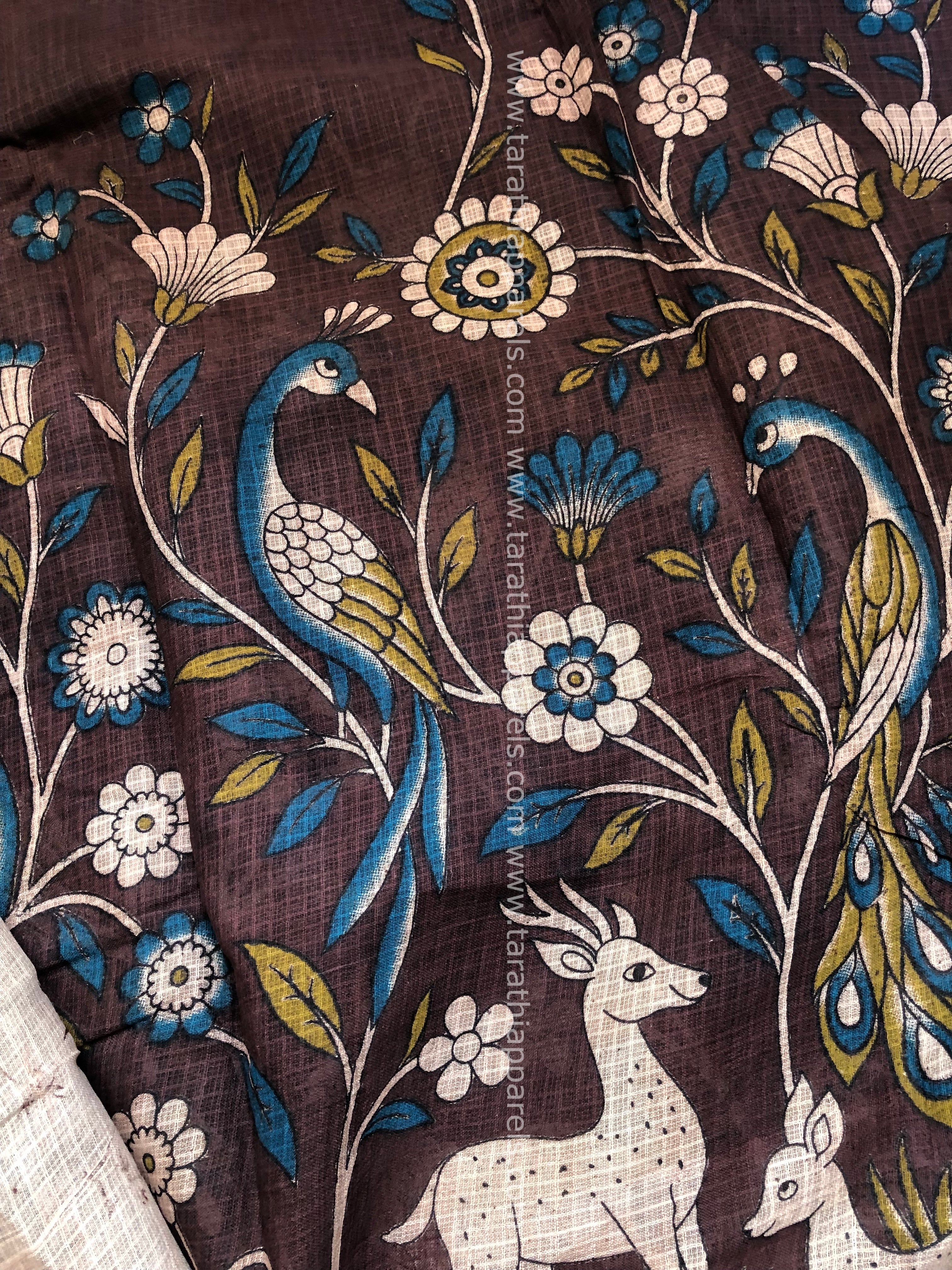 kalamkari Kota cotton saree KS20