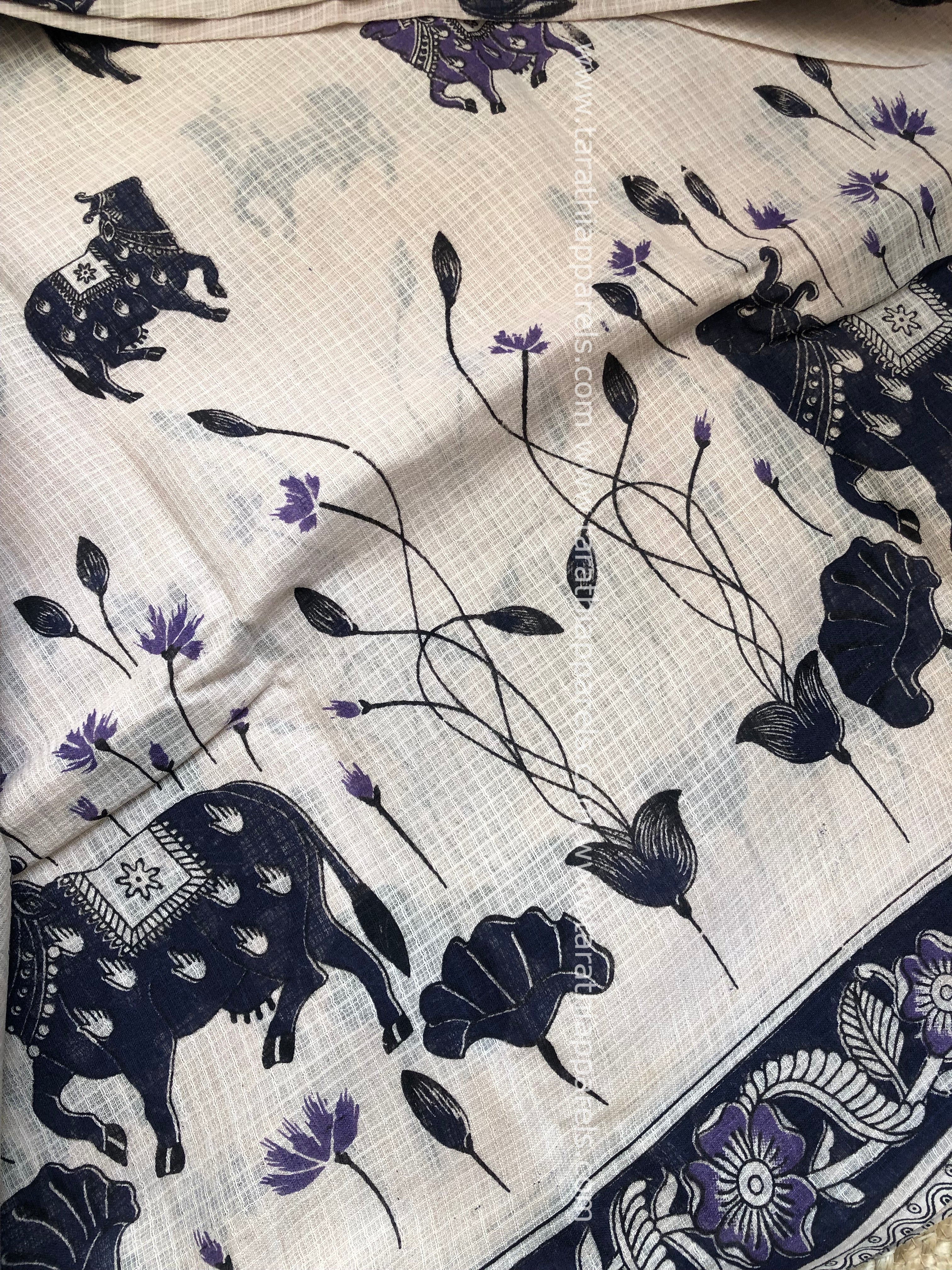 kalamkari Kota cotton saree KS22