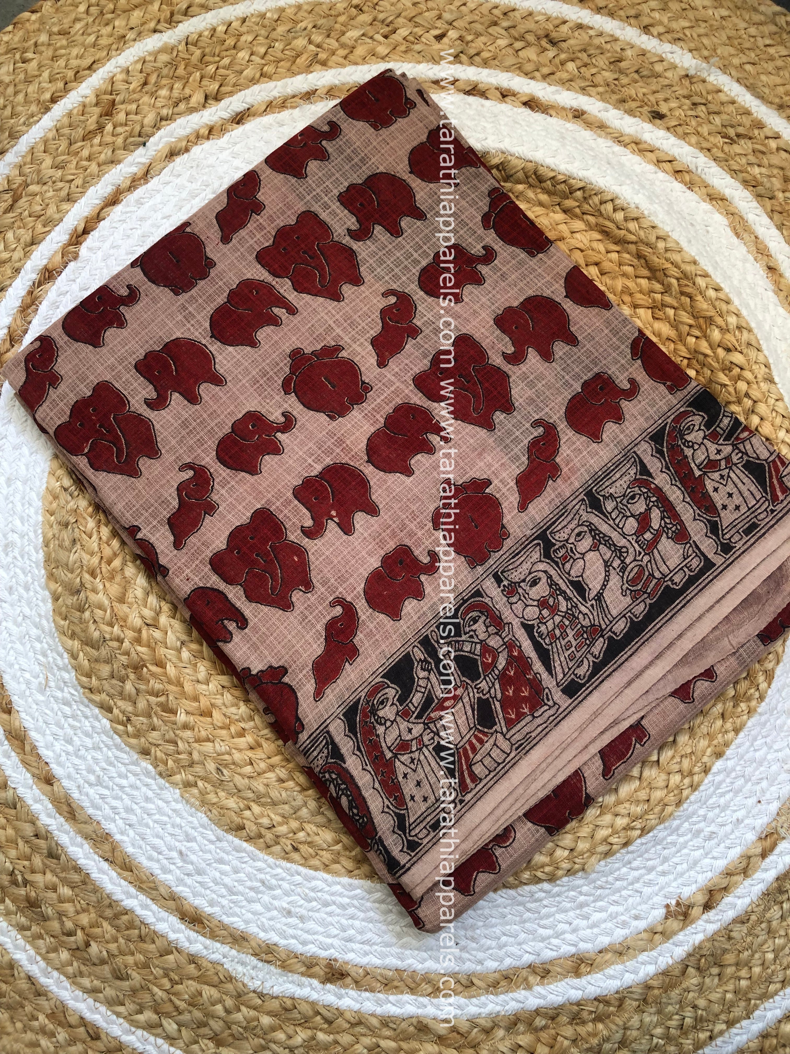 kalamkari Kota cotton saree KS23