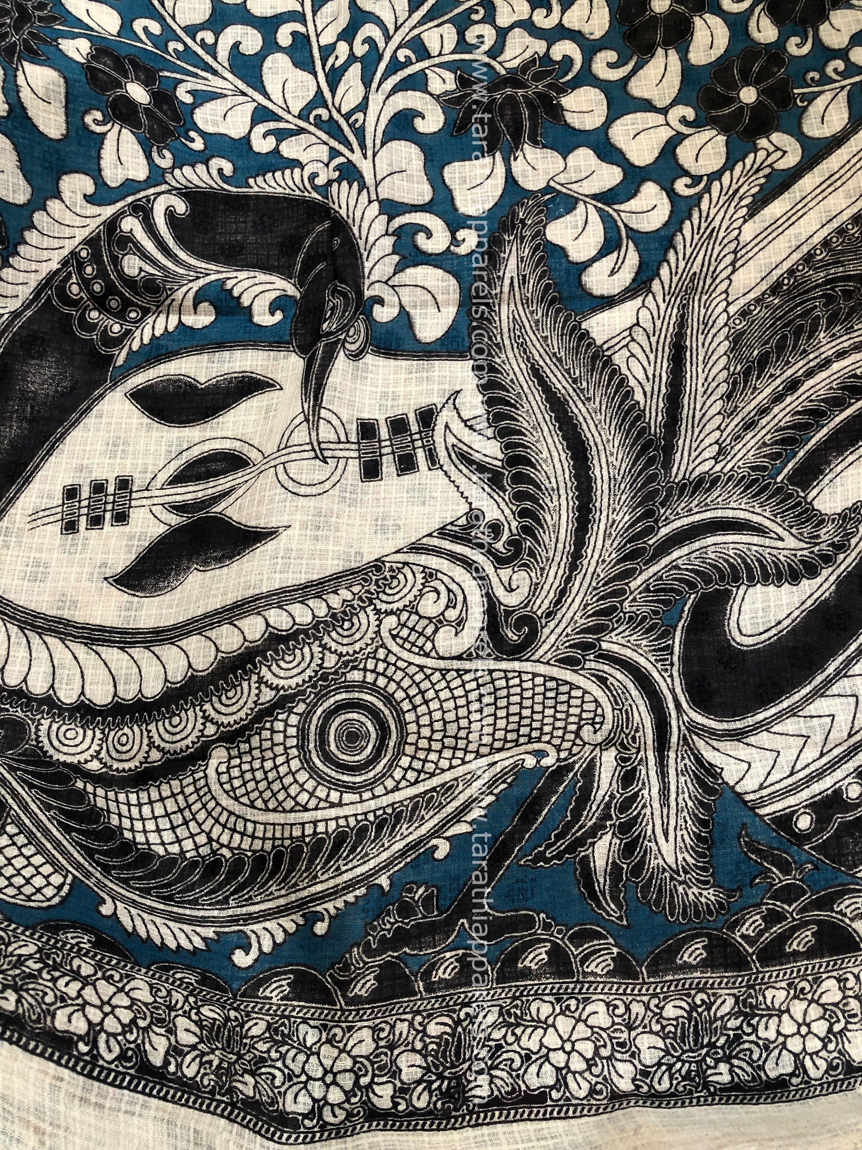 kalamkari Kota cotton saree KS24
