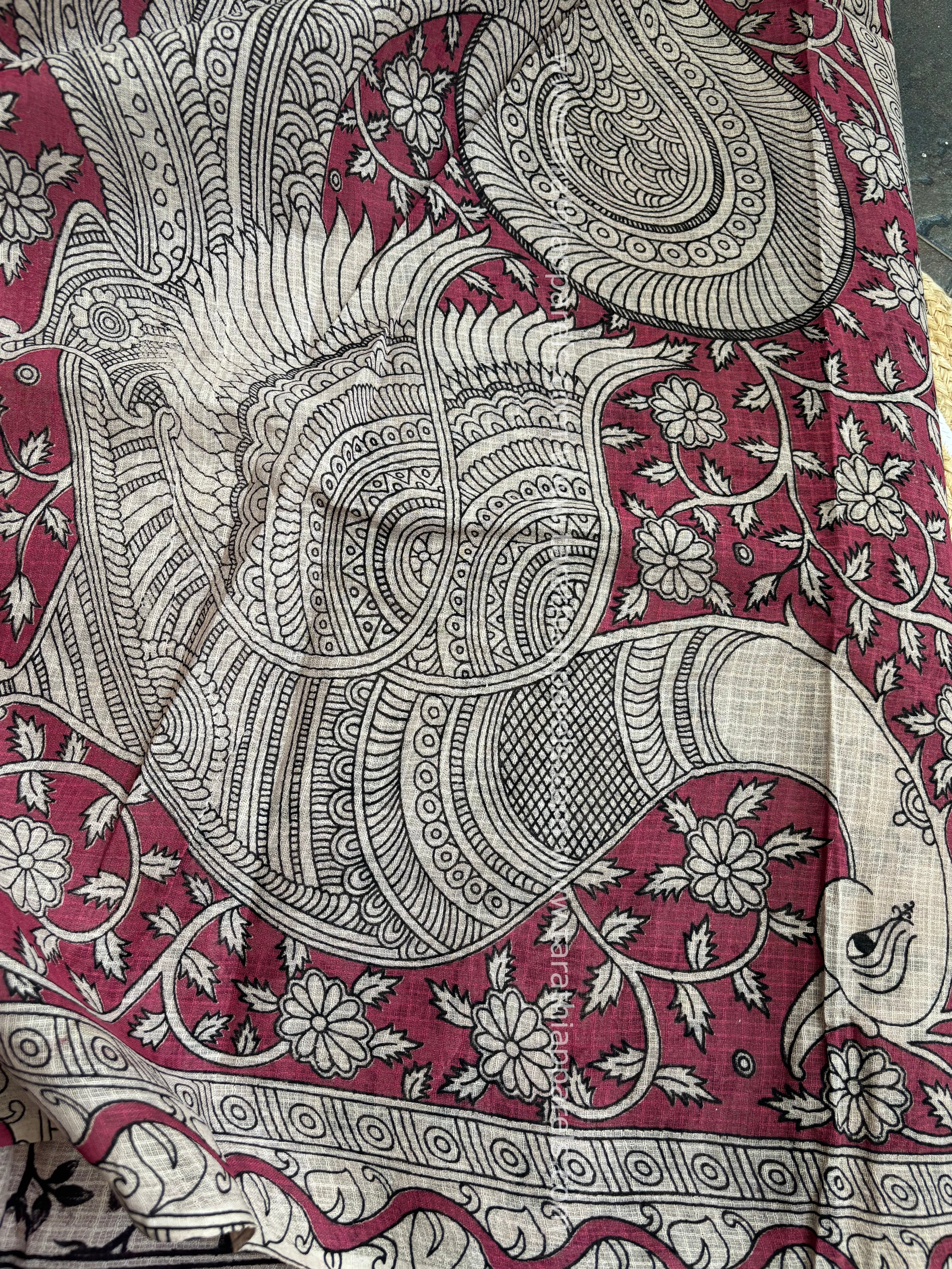 kalamkari Kota cotton saree KS25