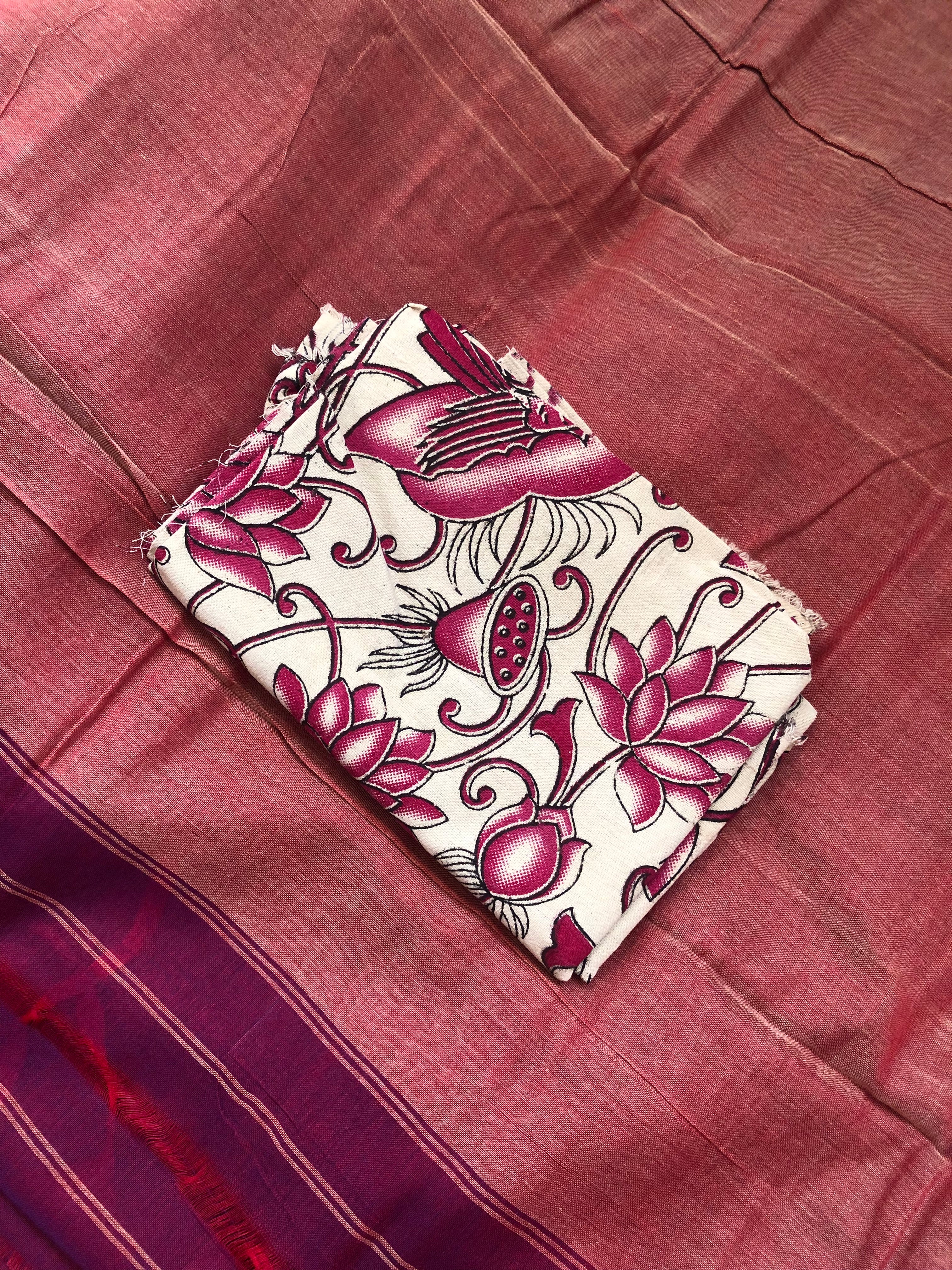 Traditional Narayanapet Handloom Cotton saree